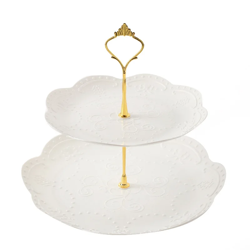 Metal Crown Cake Dessert Tray Holder Food Plate Stand Tool Plate Kitchenware Accessories Decoration Kitchen Utensil