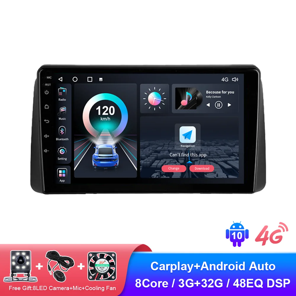 Android 10 для Ford C-Max Kuga Escape 2010 + автомобильное радио мультимедийный видеоплеер