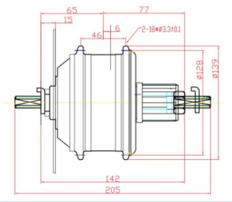 Wheel Hub Motor 36V 48V 350W for Ebike Rear Front  Motor Wheel  Brushless Gear Motor 24V 250W Ebike Conversion Kit