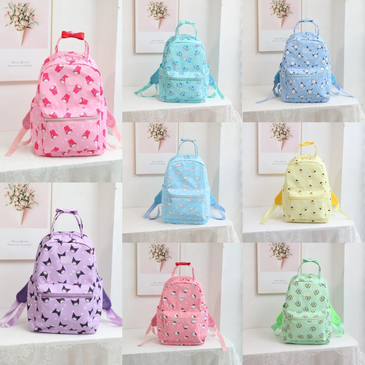 

Повседневная сумка через плечо Kawaii Sanrio Kuromi почтовый аниме, милая мультяшная сумка с Hello Kitty, вместительная Студенческая школьная сумка