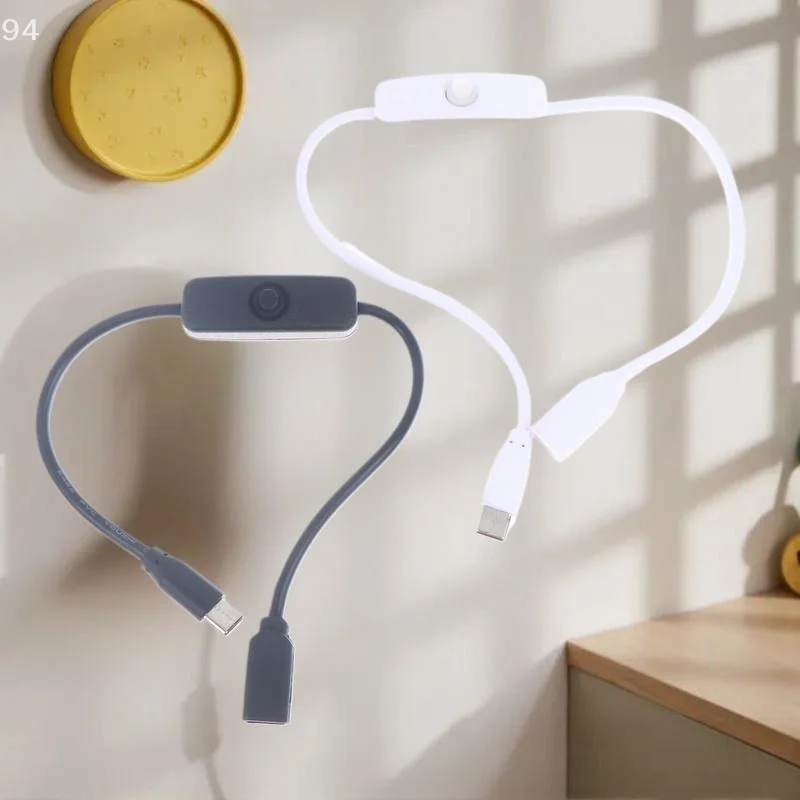 스위치가 있는 범용 4A 고전류 USB-C 남성-여성 전원 연장 케이블 1개.