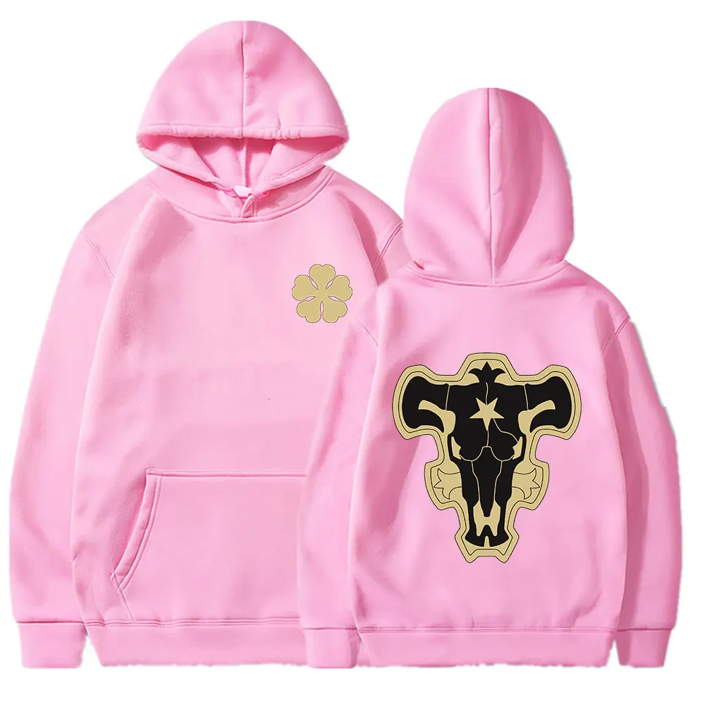 Anime Black Clover Hoodies Graphics Harajuku Men Women Running Sport Pullover Workout GYM Causal Sweatshirt Hooded Unisex