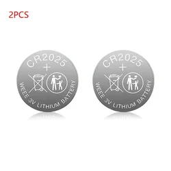 Premium 3V Lithium Coin Cell Battery (2PCS CR2025)