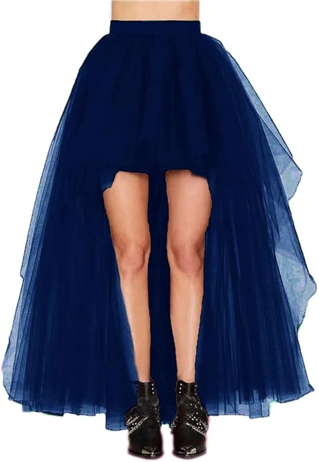 MisShow Karnevals-Tutu-Röcke, hoch-geschnittener, geschichteter, bauschiger Tüll-Petticoat, Fuchsia, elastische Taille, Rockabilly-Karneval-Party-Halbrock – Detail 29