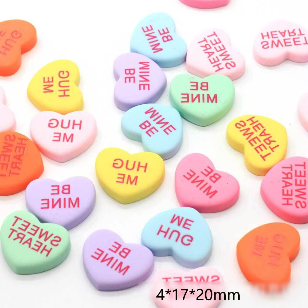 20Pcs Resin Cartoon Glitter Simulation Candy Flatback Cabochon Fake Food Cabochons Embellishments Decoration Craft DIY Scrapbook