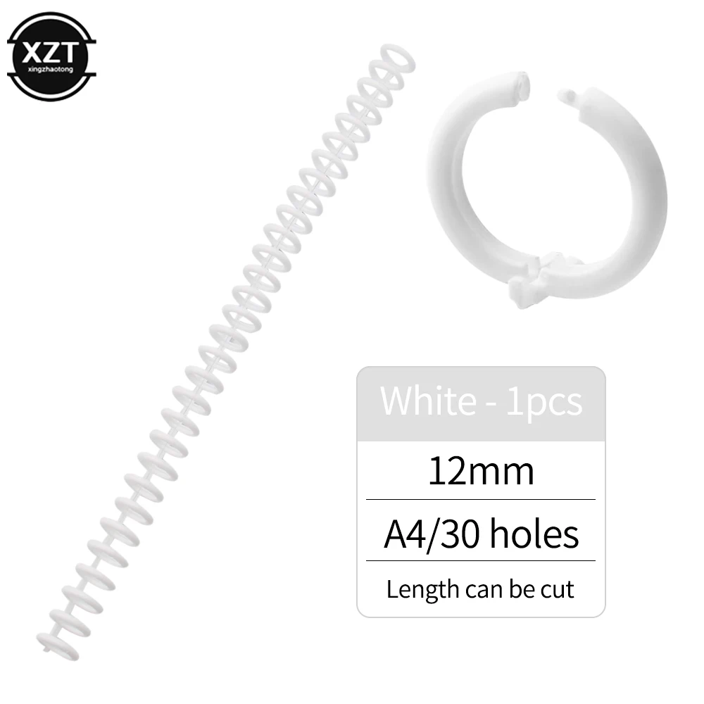30 Holes Circles Ring Loose-leaf Paper Book Scrapbook Album Binder Spiral A4 Notebook Binding Clips