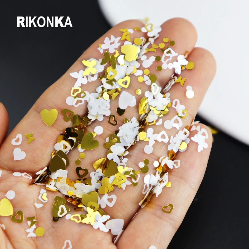 Luxe Nail Art Glitter Confetti Nail Decoration