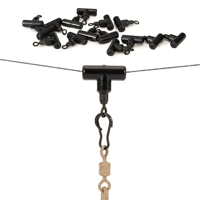 10pcs Fishing Tackle Swivels Carp Rig Rings Clip Fishing Line Slider Beads  Running Ledger Zip Black Slider Beads - AliExpress