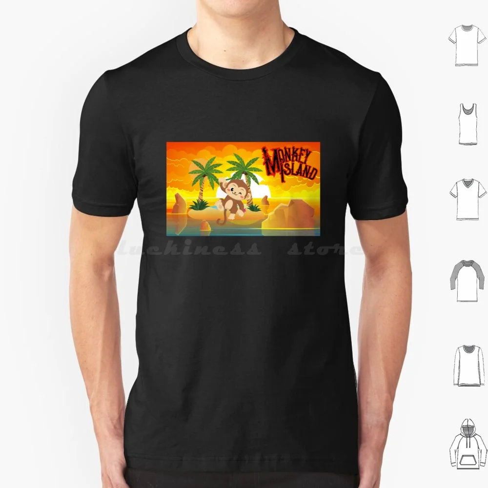 Monkey Island T Shirt Uomo Donna Bambini 6Xl Monkey Island Guybrush Island Monkey Guybrush Threepwood Threepwood Lechuck Ritorno A