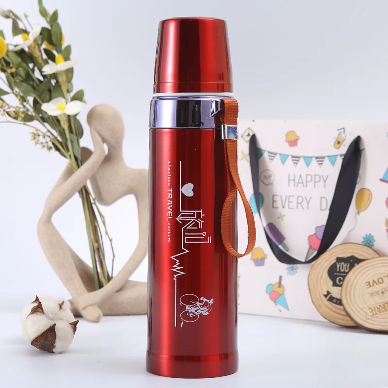 Portable Double Layer Thermal Mug Food Thermos For Tea With Heating Stanley  Cup Stainless Steel Water Bottle Cups Of Hot - AliExpress