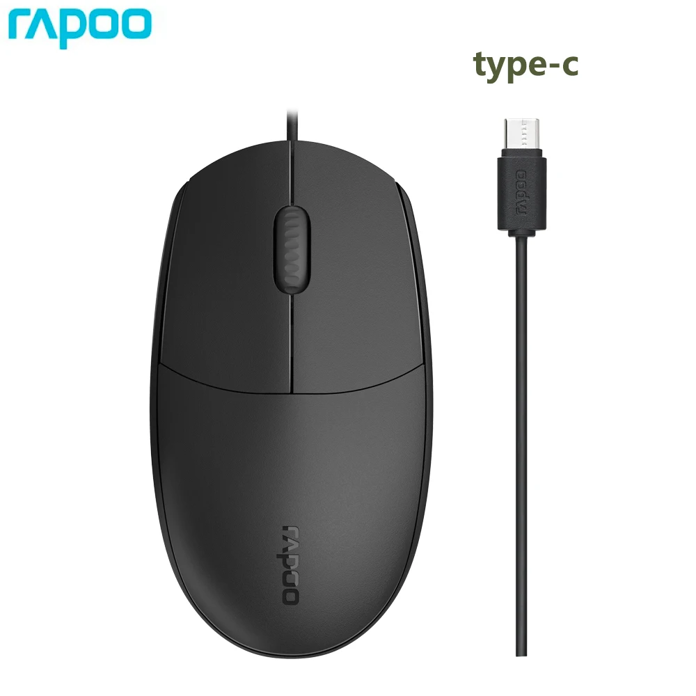 

Original Rapoo N100C Type-C Wired Mouse For Mobile Phones, Tablets, Laptops,For Samsung For Apple For Xiaomi For Huawei