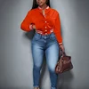 Spring and Autumn European and N Women's Pure Color Jacket Single-breasted Baseball Jacket Jacket 2