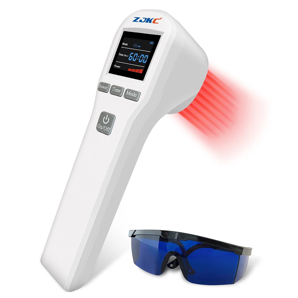 

ZJKC 650nm 808nm 880mW Low Level Cold Laser Therapy Device Pain Relief Arthritis Sport Injury Red Light Physiotherapy Equipment