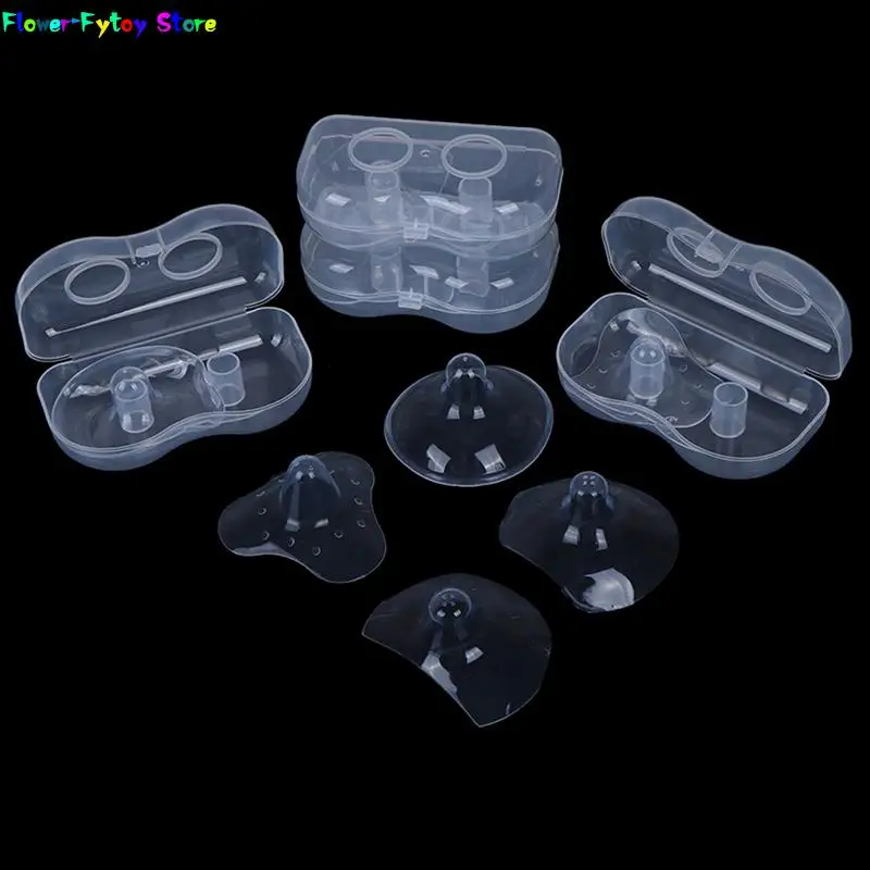 2pcs Silicone Nipple Protectors Feeding Mothers Nipple Protection Cover Breastfeeding Mother Milk Silicone nipple shields