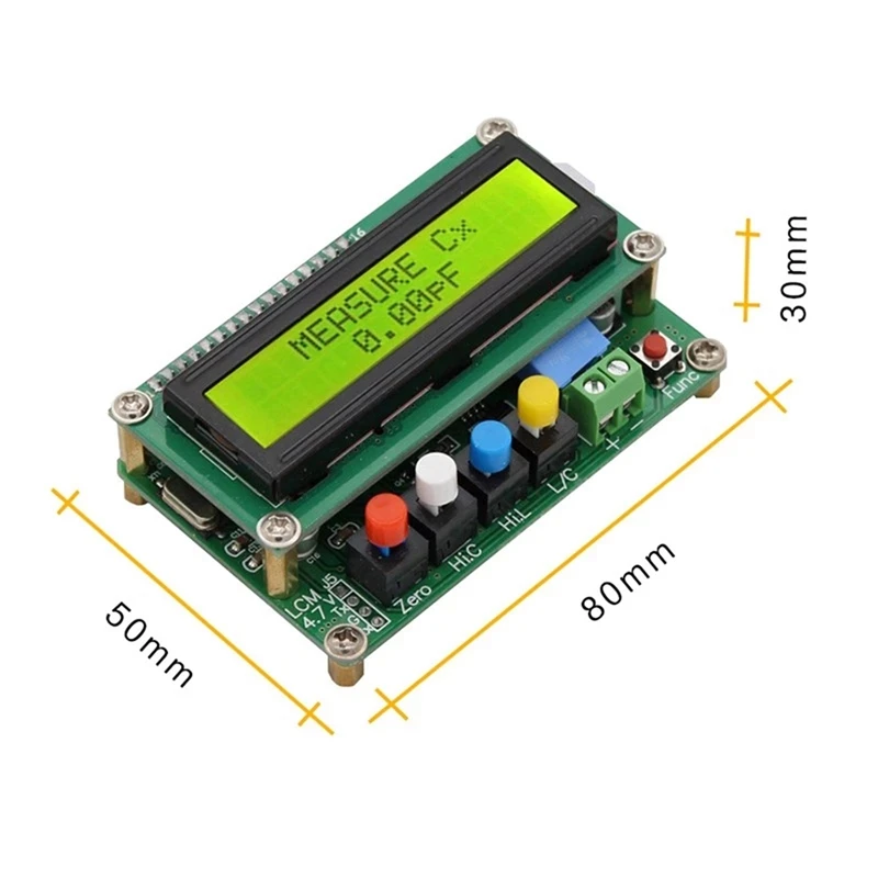 Digital Capacitor Meter Inductance Capacitance L/C Meter LCD Capacitance Meter Tester Mini USB Interface With USB Cable CNIM Hot 6