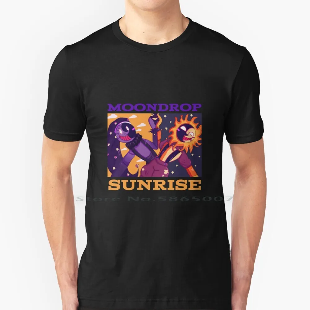 Sunrise And Moonlight Art-Fnaf Sb T Shirt 100% Cotone Fnaf Sunrise Moondrop Fnaf Security Violation Fnaf Sun And Moon Fnaf