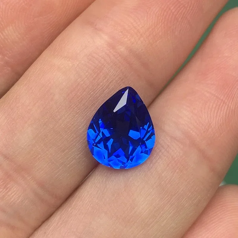 

Ruif Unique Special Nice Blue Pear Lab Grown Cobalt Spinel Gemstone For High Jewelry Making