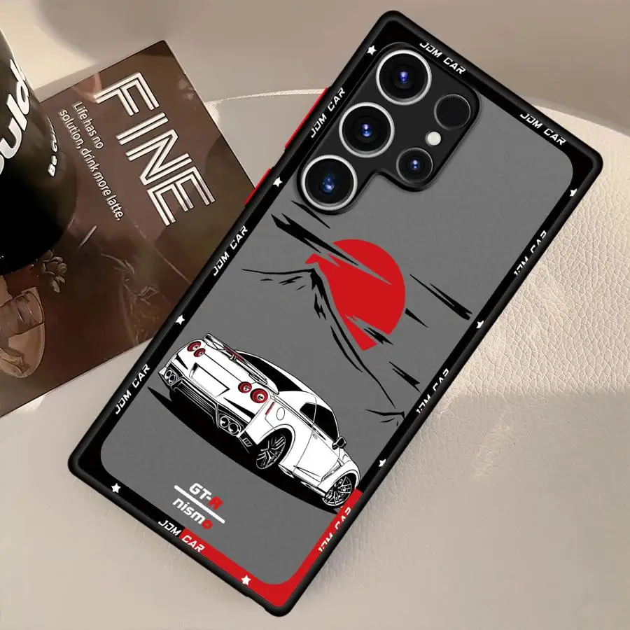 Japanese Drift Car Red Sun Phone Case Cover