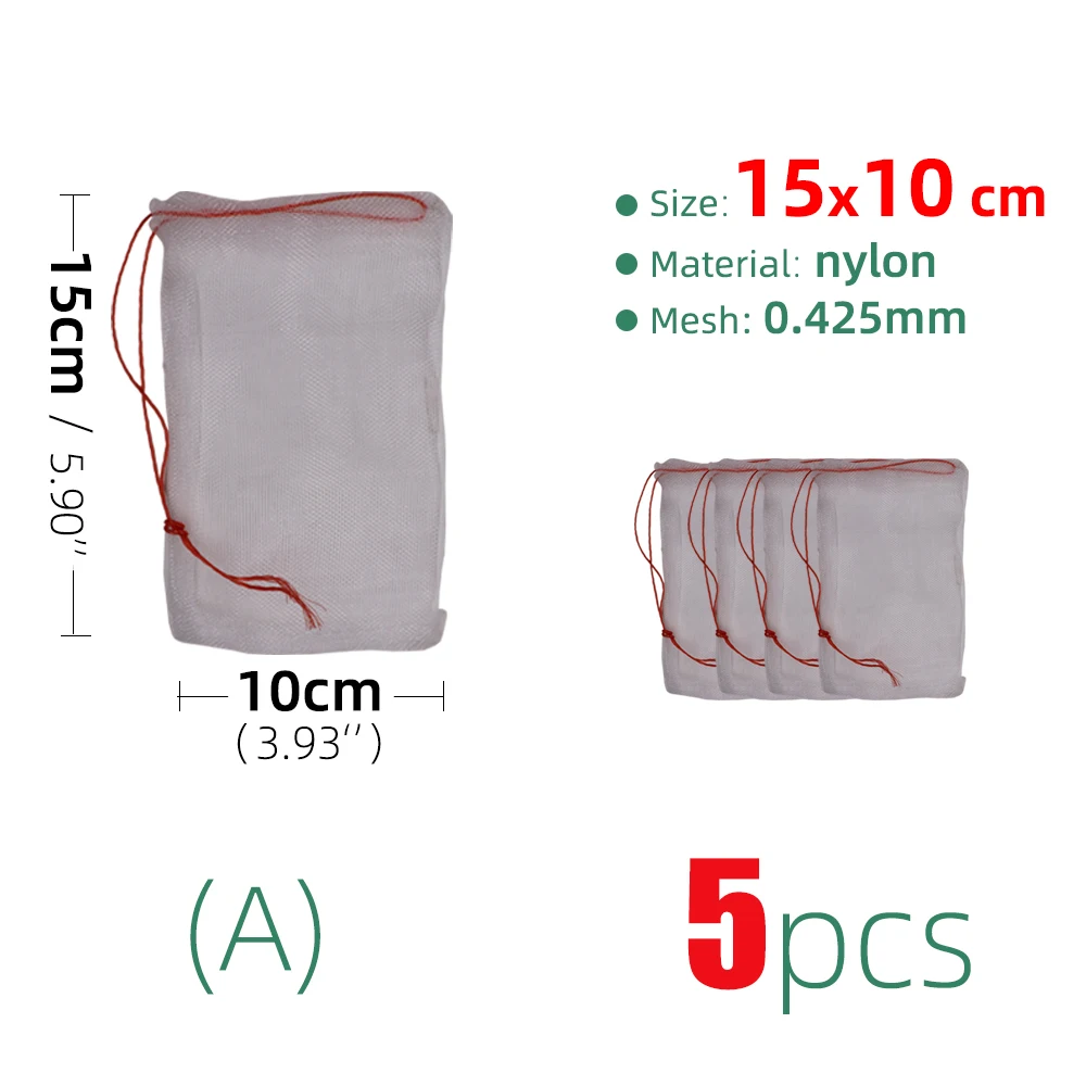 16 Size Plant Fruit Protection Bag Reusable Nylon Mesh Garden Home Vegetable Protection Tool Grain Storage Bag Insect Protection 