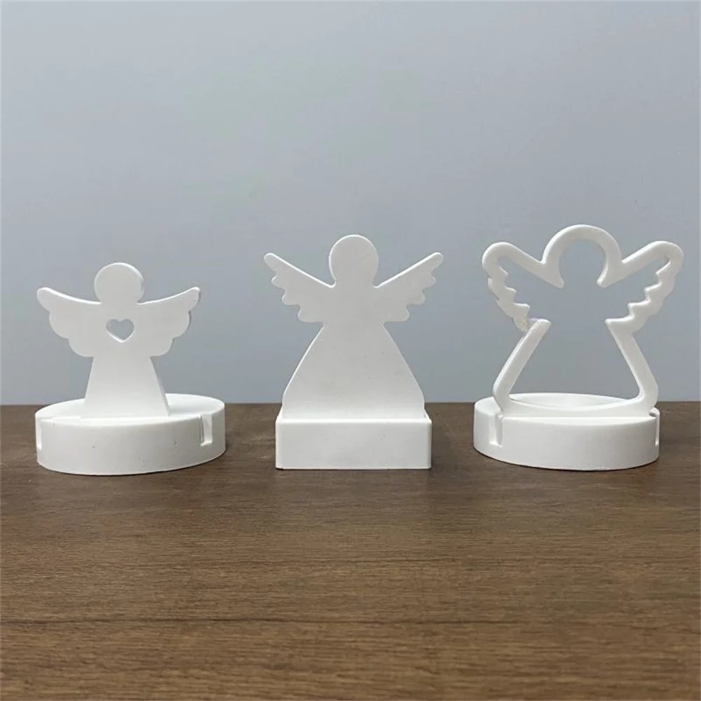 

Love Heart Angel Resin Glue Mold Silicone Mold DIY Crystal Glue Molds Easter Resin Ornament Mold Decoration Candle Holder Mould