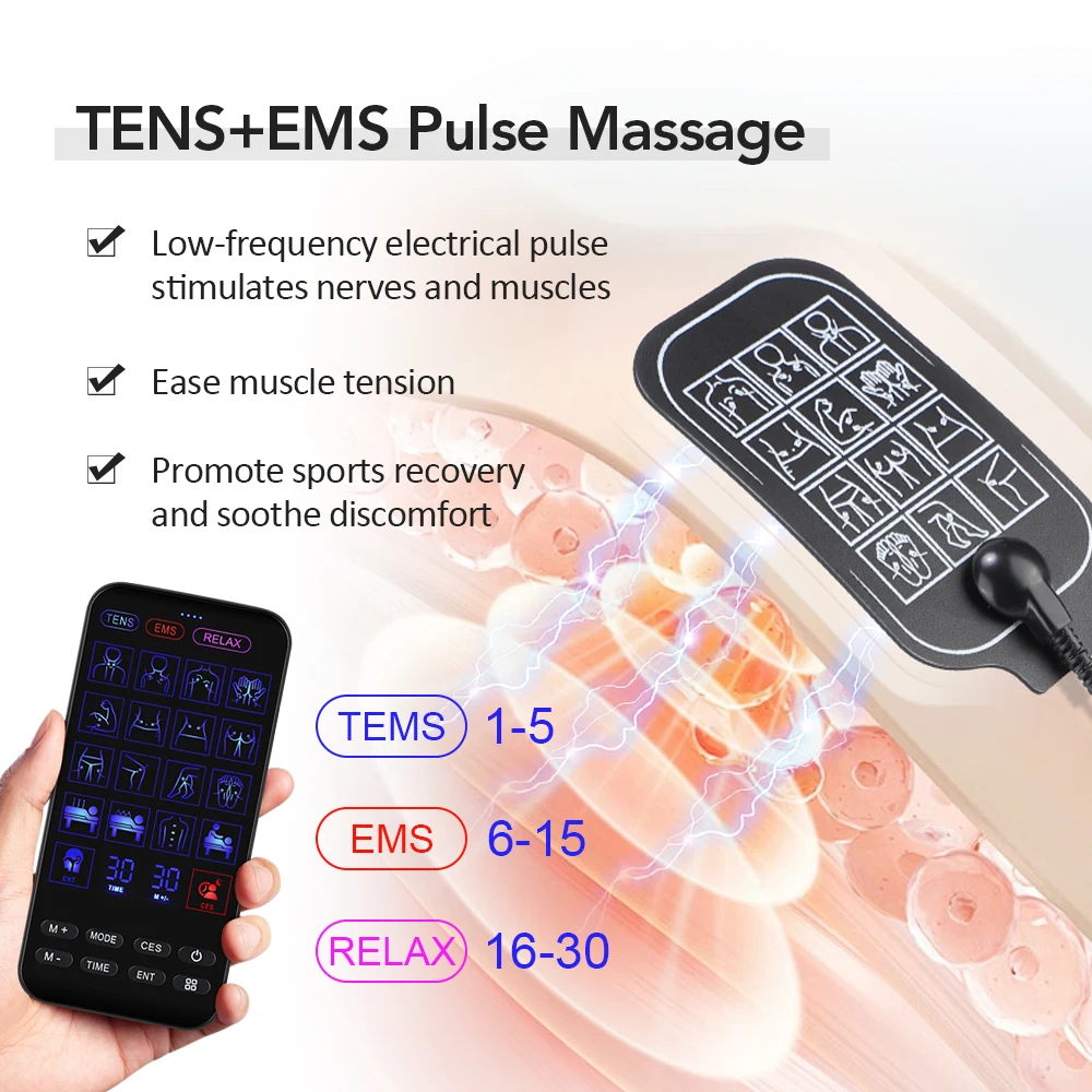 4 In 1 CES Microcurrent Sleep Aid Device ,TENS massage,EMS muscle stimulation,Tinnitus Ear Laser Therapy Fast Sleep Instrument