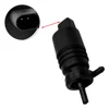 2 Pins Windshield Washer Pump for Audi A6 Quattro 1998-2017 67128362154 67127302588 1J5955651 67127302589 5