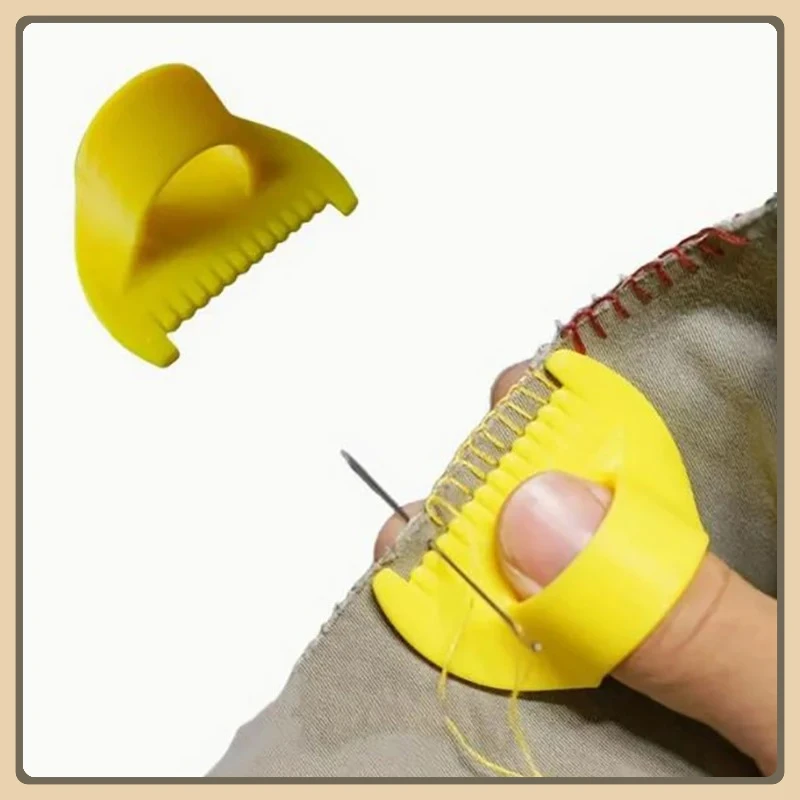 DIY Hand Sewing Aids Finger Protector Home Sewing Edge Lockstitch Sewing Stencil Accessories Practical Helpers