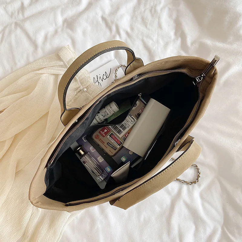 Women's bag Large capacity bag Canvas Handbag Casual Chains Shoulder Bags shoulder bag Shopping Bag Tote Bag