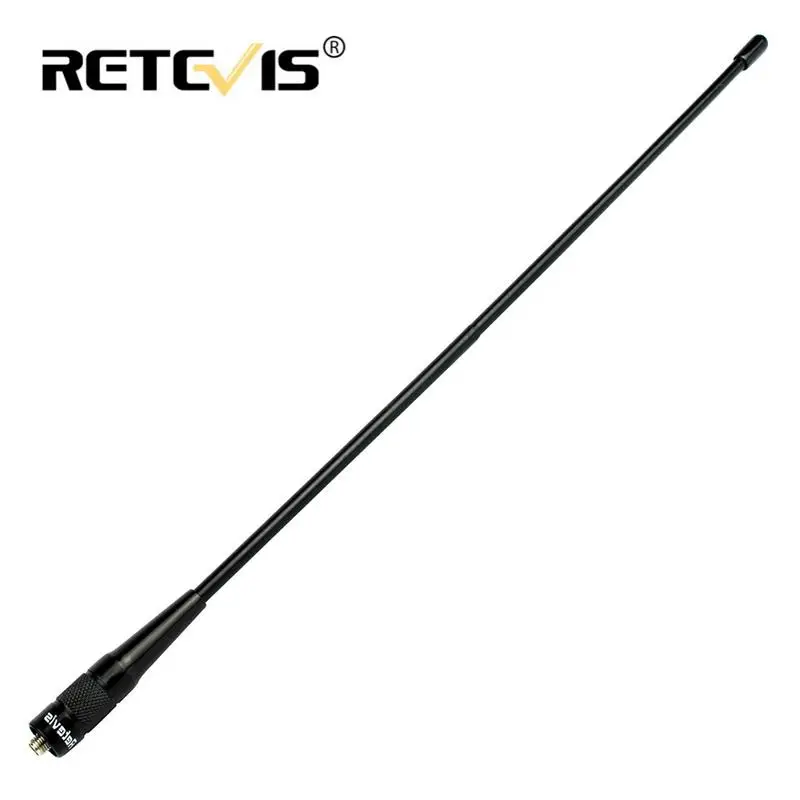 Antena dupla RHD-771 do ganho da faixa de retevis SMA-F para h777 kenwood 9030 faixa flexível walkie-talkie ganho macio para baofeng kenwood