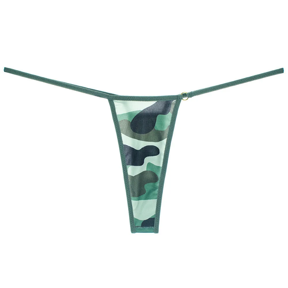 Tangas con estampado de leopardo, cebra, Camuflaje, conejo, punto