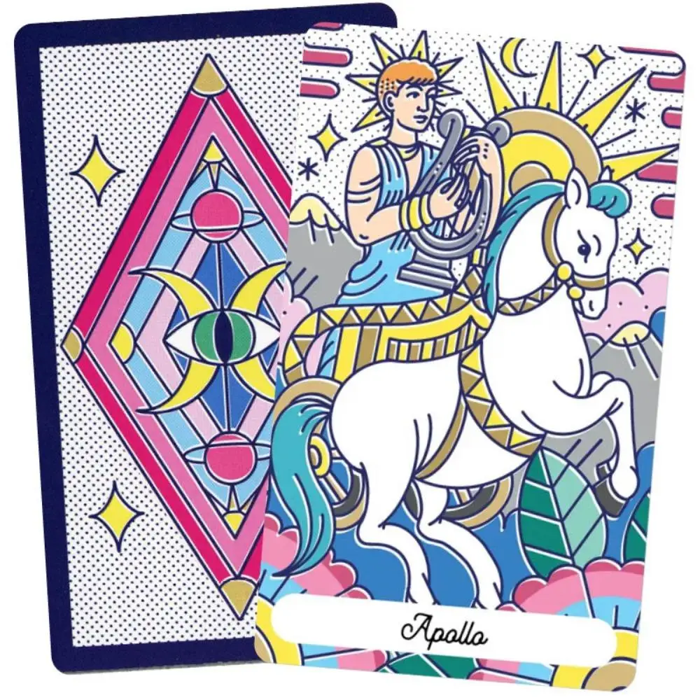 

10.4*7.3cm Oracle of Destiny Deck Card 50 Pcs Cards Contemporary Pop Art Illustrations Palmistry