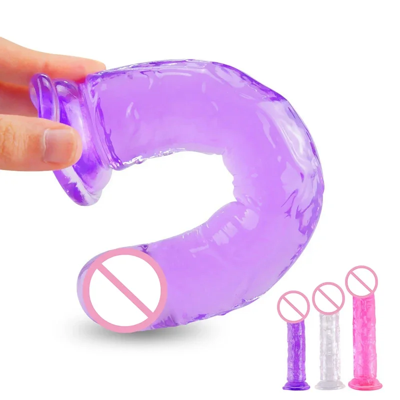 Sex Toys Flexible Realistic Dildo With Strong Suction Cup For Woman