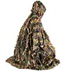 Woodland Poncho Outdoor 3D Leaves Camouflage Ghillie Poncho Camo Cape Cloak Camouflage Clothing Ghillie Suit For Bird Watching 1