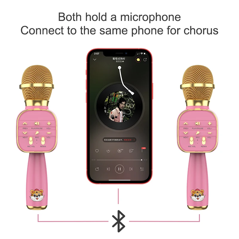DS813 Little Yellow Duck Portable Wireless Microphone