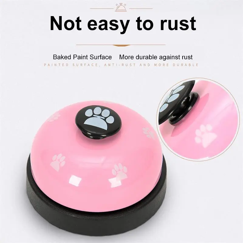Pet Toys 1pc Pet Toy Training Dinner Small Bell Footprint Dog Toys Teddy Puppy Pet Call Puppy Accessories Toys