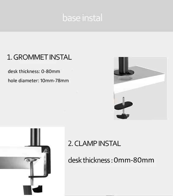 워크스페이스 최적화 및 생산성 향상을 위한 풀 모션 데스크탑 홀더