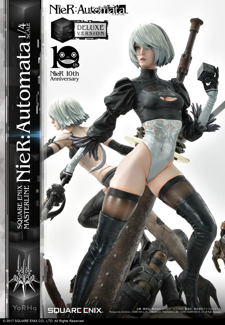 Estoque Original Genuíno Prime 1 Studio Square Enix 2b Nier: Automata P1s  9s A2 2b Gk Modelo Animação Personagem - Figuras De Ação - AliExpress