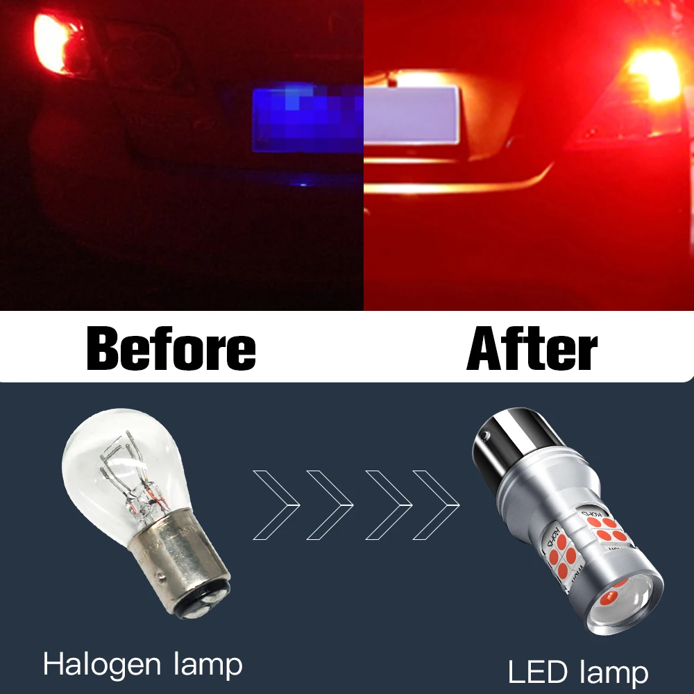 Canbus LED 브레이크 라이트 램프 액세서리, 푸조 408 2010-2016 2011 2012 2013 2014 2015, 2 개