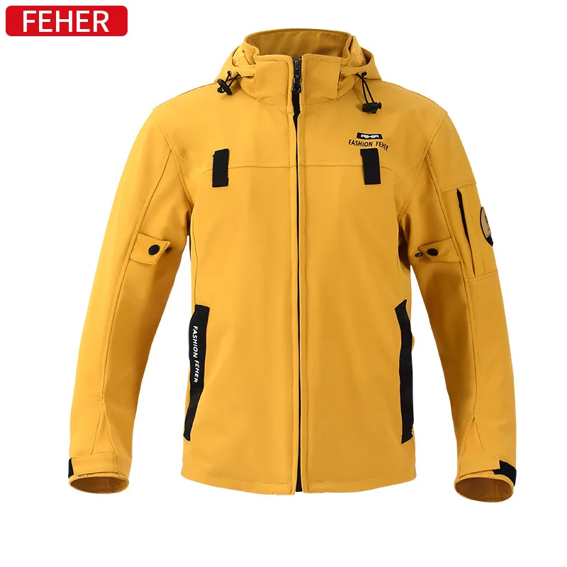 

Windproof Motorcycle Jacket Men Women Warm Motorbike Outdoor Riding Protective Clothing Reflective Anti Drop Motocross Jacket