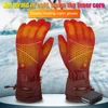 Warm Electric Heating Gloves Waterproof Winter Cycling Gloves Windproof Touchscreen 3 Modes Battery Powered for Bike Motorcycle 2
