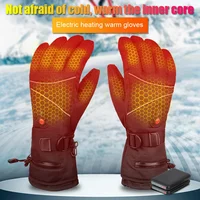 Warm Electric Heating Gloves Waterproof Winter Cycling Gloves Windproof Touchscreen 3 Modes Battery Powered for Bike Motorcycle 2