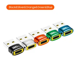 Elough USB - C to USB - A Fast Charging OTG Adapter (5PCS Mixed Color)