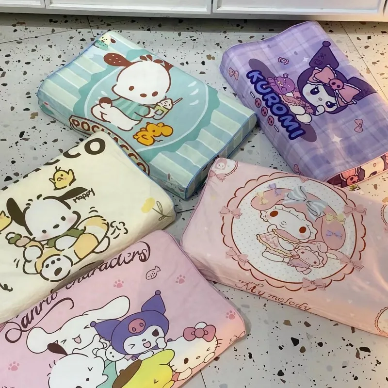 

Новый продукт Sanrio Cinnamoroll Kuromi милые кавайные Детские фотообои могут использовать ткань из чистого хлопка Удобная латексная подушка