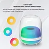 Home Wireless Bluetooth Audio Transparent HIFI Stereo Subwoofer with Colorful Atmosphere Desktop Speaker Support AUX TF Card 6