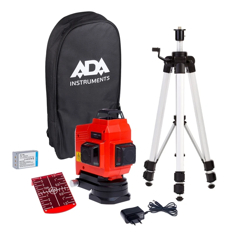 Уровень лазерный автоматический ADA TopLiner 3-360 Set (3 линии на 360 сумка аккумулятор