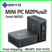 SOYO M2 PLUS 2  Mini PC Intel Alder Lake N100 Windows 11 Pro MiniPC 16GB DDR4  512GB PCIe M.2 SSD WiFi 5 BT5.0 Desktop Computer 1