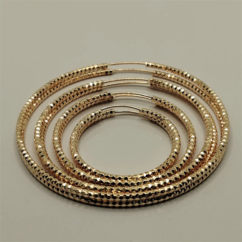 Somilia -925 Sterling Silver Round Earrings for Women Large Circle Piercing Rose Gold Hoop Earring Dropship Suppliers With Gife - Image 4