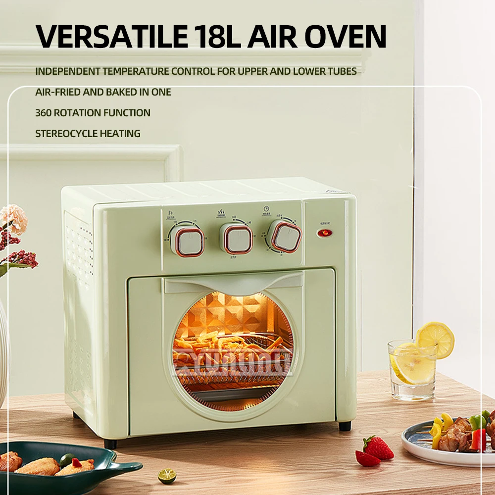 18L Air Fryers Oven Household Baking Oven All-in-one Machine Electric Ovens Forno Per Pizza