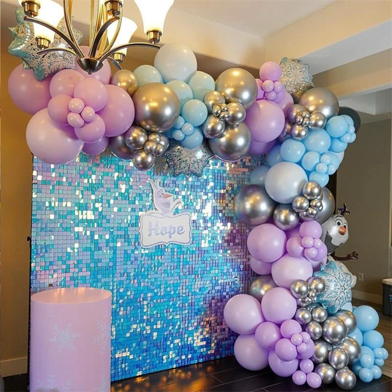 Decoración de fiesta temática de Frozen para niños, globos de Olaf de  nieve, arco de guirnalda, Kit de Decoración de cumpleaños para niñas, baby  shower, juguete para niños, 112| | - AliExpress