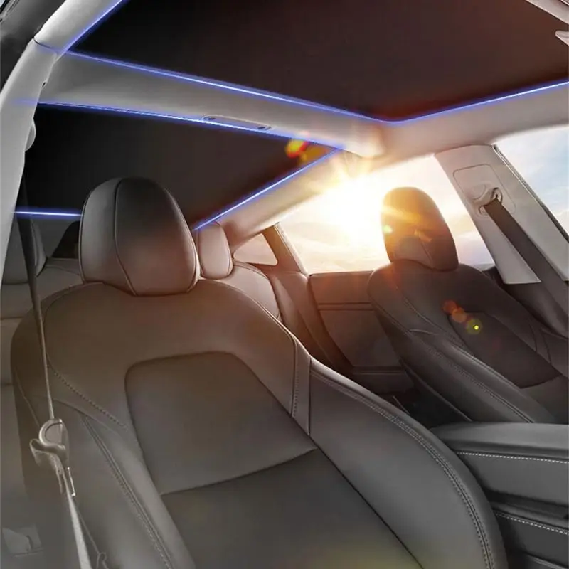 Aggiornamento Parasole Tetto In Vetro Parasole Per Tesla Model3/Y Universale Anteriore Posteriore Tetto Apribile Parabrezza Lucernario Uv Blind Shadin